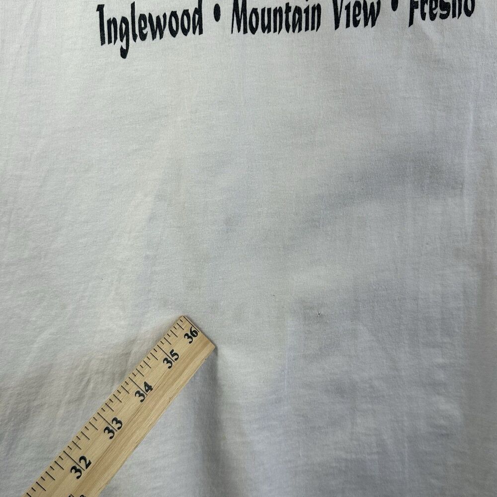 Vintage Bon Jovi Tour 1995 Single Stitch Graphic T-Shirt White Unisex Size XL - Picture 4 of 10